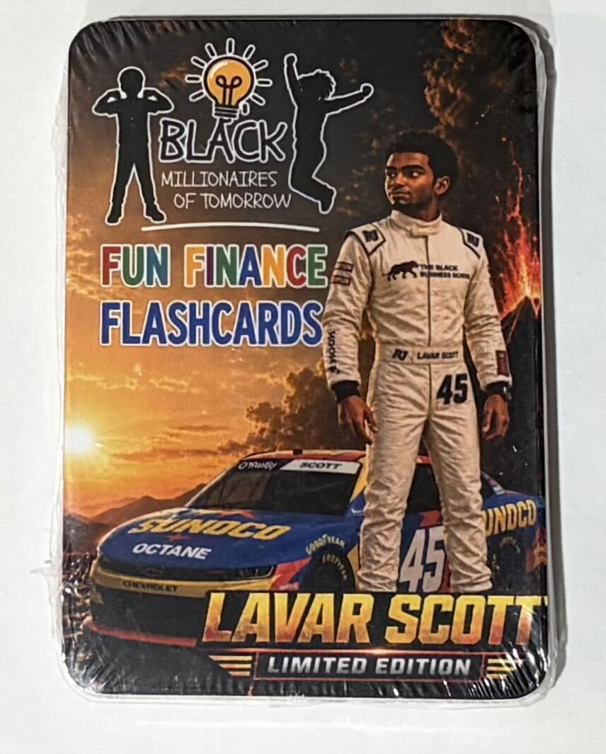 Lavarr Scott Limited Edition Fun Finance Flashcards collector box